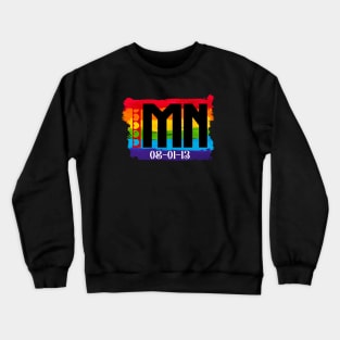 Minnesota Gay Marriage Crewneck Sweatshirt